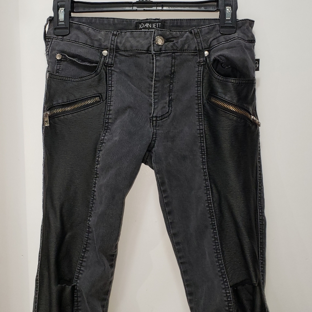Tripp NYC Faux Leather + Black Jeans